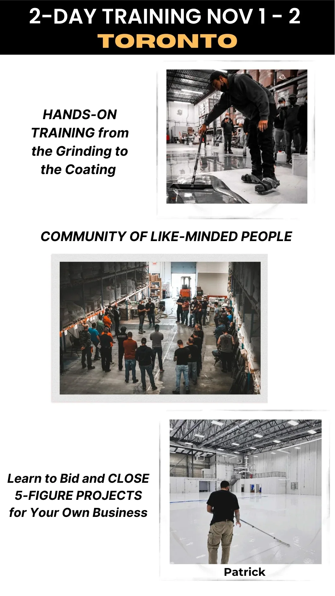 2-Day Epoxy Flooring Trainings